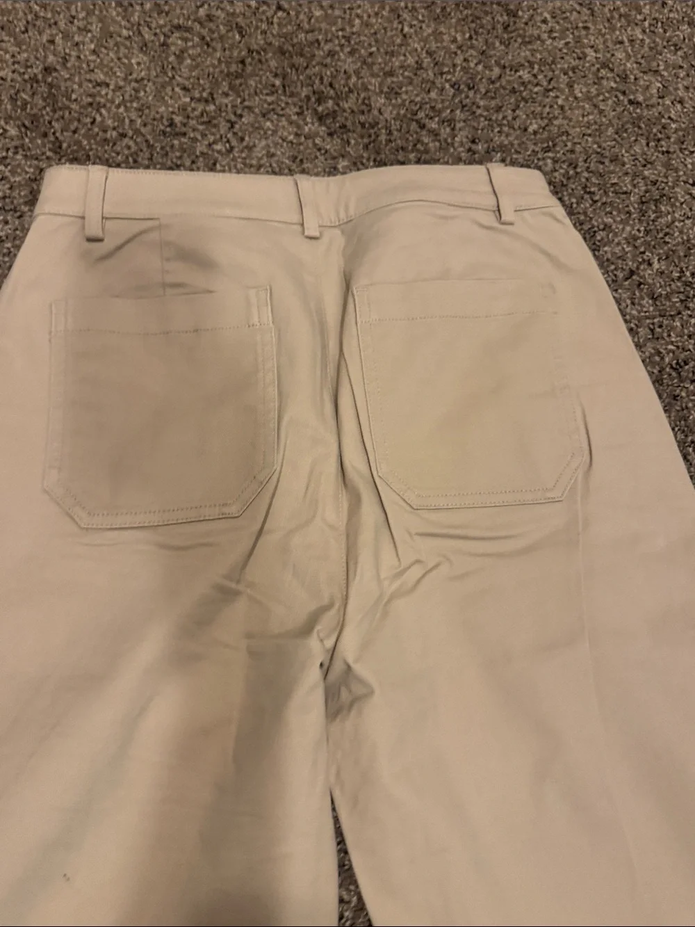 J. Crew Cream Straight-Leg Chinos